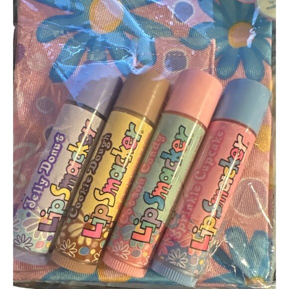 Vintage Lip Smackers Back-To-School Book Cover Set w/4 Bubble Font Lip Balms HTF - Picture 3 of 5